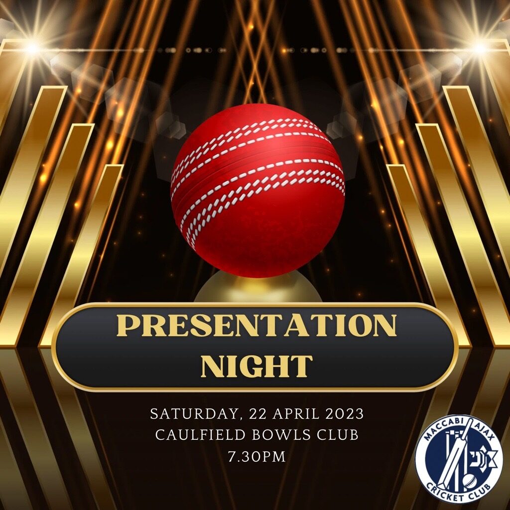 Events Maccabi AJAX Cricket Club (VIC)